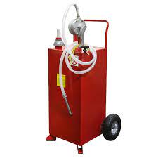 Stark 30 Gal Portable Gas Caddy Fuel Transfer Storage Tank Rolling Gas Can 65113 The Home Depot Storage Tank Gas Cans Fuel Storage