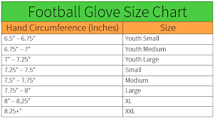 Youth Football Glove Size Chart Images Gloves And