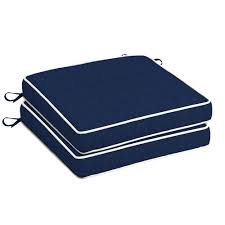 Home Decorators Collection 20 X 20 Sunbrella Spectrum Indigo Outdoor Chair Cushion 2 Pack Ah In 2020 Outdoor Chair Cushions Outdoor Chairs Home Decorators Collection