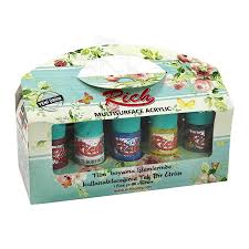 Rich multi surface boya, su bazlı akrilik bir boya çeşididir. Rich Multi Surface Akrilik Boya Seti 10 Renk 30ml Rich Multi Surface Akrilik Boya Seti 10 Renk 30ml Fiyatlari Rich Multi Surface Akrilik Boya Seti