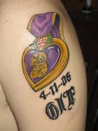 Purple Heart Heart Tattoo Designs Purple Heart Tattoos Tattoo Designs