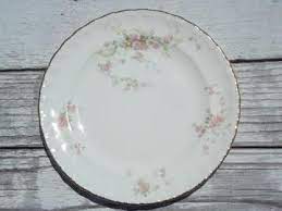 Floral tile ornamental texture with flowers. Vintage Fine China Dinnerware