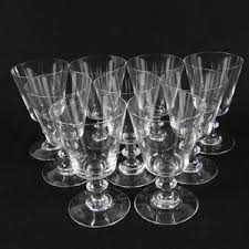 Bubbles in glass of this era is common and is not. Lot Art Vintage Baccarat Embassy Crystal Water Goblets