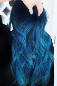 Indigo Blue Black Bluehair Ombre Brunette Blue Black Hair Color Has Become A Huge Trend N In 2020 Blue Black Hair Color Hair Color For Black Hair Blue Black Hair