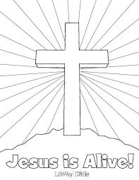 The finished products will make for fun and festive diy easter decor. He Is Risen Coloring Pages Coloring Home