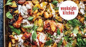Harissa Chicken With Leeks Potatoes And Yogurt Harissa Chicken Roasted Chicken And Potatoes Dhal Recipe