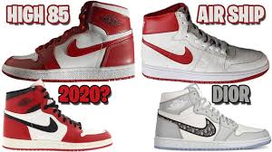 Nike Air Ship X Air Jordan 1 High 85 Pack Dior Jordan 1 Og Air Jordan Air Jordans Nike Air Nike