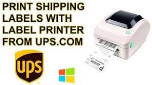 The fedex & ups apis provide options to get thermal label specific types. How To Print Ups Shipping Label 4x6 Self Adhesive From Ups Com Website Via Browser On Windows Youtube