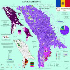 Republica moldova are ieşire la dunăre pe o fâşie de 600 m la extremitatea sa sudică (giurgiuleşti). File Harta EtnicÄƒ A Republicii Moldova 2014 Jpg Wikipedia