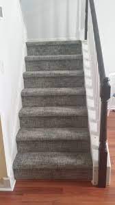 Tuftex Applause On Stairs With Painted Modern Railing Basement Remodel Diy Carpet Staircase Remodel Bedroom