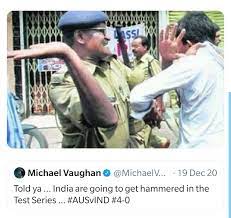 Talking about the same, former england skipper michael vaughan took to twitter and opined that the weather had saved india. Michael Vaughan On Twitter I Seem To Getting A Lot Of Tweets From India