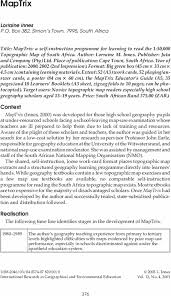 MapTrix: International Research in Geographical and Environmental  Education: Vol 12, No 4
