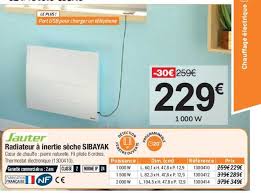 Maybe you would like to learn more about one of these? Offre Radiateur A Inertie Seche Sibayak Sauter Chez Bricorama