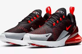 Look For The Nike Air Max 270 Black Hyper Crimson Now Kicksonfire Com Nike Shoes Outlet Sneakers Men Fashion Nike Air Max