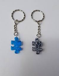 Shop for customizable puzzle piece keychains on zazzle. Jigsaw Puzzle Piece Resin Keyrings Etsy