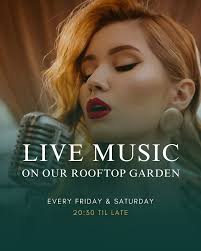 Live Sounds & Sunset Sips 🎶🍸 Kick off your weekend in style every Friday  & Saturday