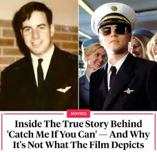 The man is not an impostor, he is a liar."⁠ ⁠ The 2002 Steven Spielberg  film "Catch Me If You Can" stars Leonardo DiCaprio as Frank Abagnale Jr., a  real-life con artist