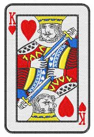 Comes with a coordinating envelope. King Of Hearts Embroidery Designs Machine Embroidery Designs At Embroiderydesigns Com