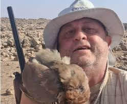 Hunter Chukars of the plains. They live in this sea of rugged terrain. A  difficult hunt. You can bet