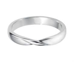 Platinum Ladies Ribbon Twist Shaped Wedding Ring Wedding Ring Shapes Wedding Rings Rings