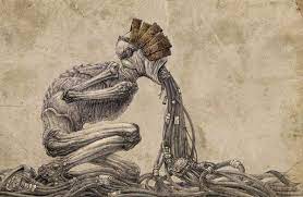 Juxtapoz Magazine Skirill S Soundless Horror Creepy Drawings Creepy Art Art