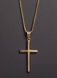 Large Mens Gold Cross Long Or Short Men S Chain Cross Necklace Gold Bamboo Styles Cross Pendant In 2021 Mens Silver Jewelry Cross Pendant Men Chains For Men