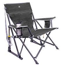 Gci outdoor eazy chair folding camp chair with adjustable sunshade. Gci Outdoor Kickback Rocker Heathered Pewter Chair 410147 At Tractor Supply Co
