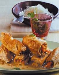 Putenrouladen In Kokossauce Rezept Rezept Rezepte Hauptgericht Gebackene Forelle
