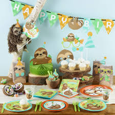 19th Birthday Party Ideas For Guys Sloth Birthday Party Supplies Kit Serves 8 Guests Walmart Com In 2020 Sloth Birthday Boy Birthday Parties Birthday Party Supplies