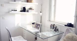 Ikea Spotted Tobias Chair In Clear Chrome Plated Ritva Chair Cushion In White Helmer Drawer Unit In Whit Home Office Space Office Inspiration Trendy Home