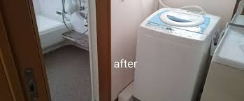 ニトリの意外なアイテムで洗濯機の排水ホースを目隠し 超カンタンなカバー方法 limia リミア 洗面所 収納棚 diy 洗濯機の排水ホース クローゼット 収納