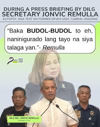 JUST IN‼️ Autopsy, DNA Test on Former DPWH Usec. Cabral ongoing. — Sec.  Remulla