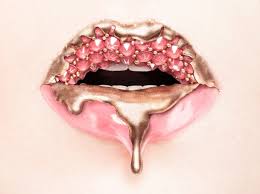 Fashion Prints Female Lips Print Fashion Wall Art Diamonds Etsy Lip Art Lip Artwork Lip Art Makeup