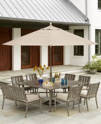 Furniture Wayland Outdoor Aluminum 8 Pc Dining Set 64 Square Dining Tables Outdoor Dining Set Square Patio Table