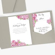 Einladung Hochzeit Boho Pocketfold Floral Nachhaltig Etsy Boho Hochzeit Pink Boho