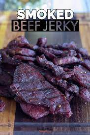 Smoked Beef Jerky A Simple Smoked Jerky Recipe Smoked Meat Sunday