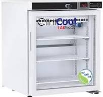 LabRepCo CliniCool Silver Series 1 Cu. Ft. NSF Certified Countertop  Medical-Grade Refrigerator for Vaccine Storage | Glass Door | Freestanding