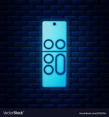 Glowing Neon Remote Control Icon Isolated On Brick Wall Background Vector Illustration Download A Free Preview Or High Q Glow Icon Logo Remote Icon Neon Icon