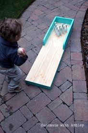 Outdoor games for preschool & kindergarten. Remodelaholic Diy Indoor Outdoor Bowling Lane