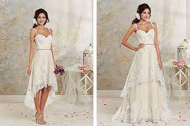 10 Best Destination Wedding Dresses For Under 2 000 Wedding Dresses High Low Short Bridal Gown Short Lace Wedding Dress