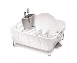 simplehuman compact dishrack, white