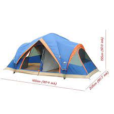 Alltel 4 Season Outdoor 5 6 Persons Automatic Tent 2 Room Tent Outdoor Canvas Tent