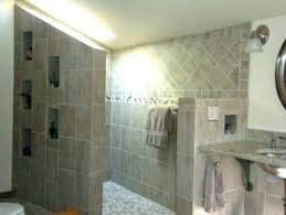 This small walk in shower no door look spacious with half glass shower wall and glass tile shower floor. 31 Luxury Walk In Shower Ideas