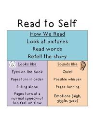 reading to self t chart