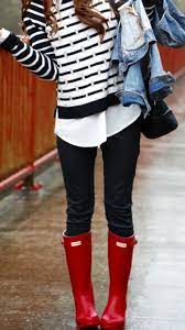 Hunter Rain Boot Fashion Rainboots Outfit Rain Boot Outfit Rainy Day Outfit For Work