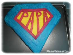 Super Daddy Cake Fete Des Peres Papa Fete