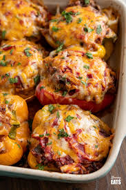 Stuffed Peppers In 2020 Stuffed Peppers Healthy Beef Recipes Minced Beef Recipes