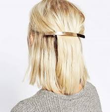 Try a cute barrette one side of your hairstyle! 30 Chic Ways To Style Short Hair Short Hair Styles Hair Styles Short Hairstyles Fine