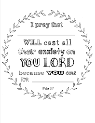 The verse for this coloring page is: Scripture Coloring Page I Peter 5 7 With Place To Personalize Used At A Woman S Bible Study Luncheon Coloring Book Pages Womens Bible Study Coloring Books