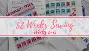 The more you pick or add to the list, the quicker you will build up your savings balance! Tania Michele 52 Weeks Saving Weeks 6 15 Bullet Journal